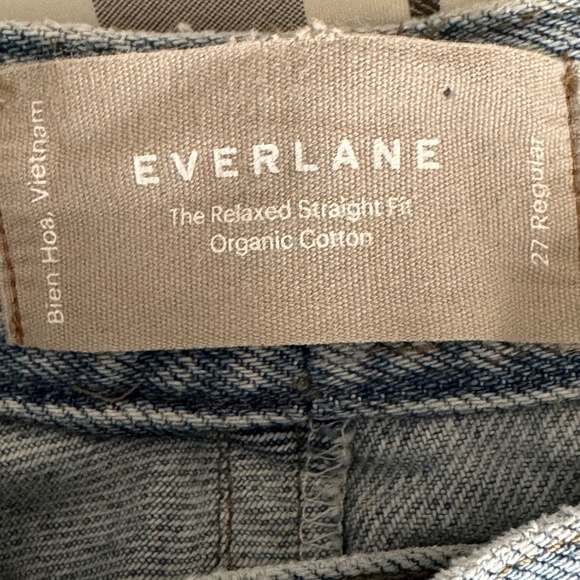 Women's Everlane Light Wash The Relaxed Straight Fit Organic Cotton Jeans 27 Reg - Picture 5 of 8
